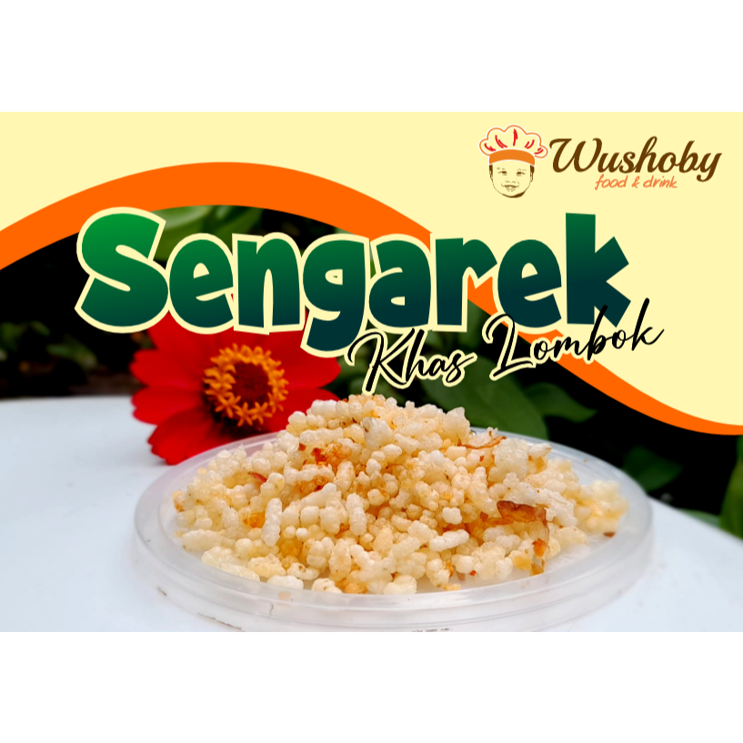 

Krupuk Cengkaruk Sengarek Khas Lombok Original Pedas Manis Gurih Renyah @200gr