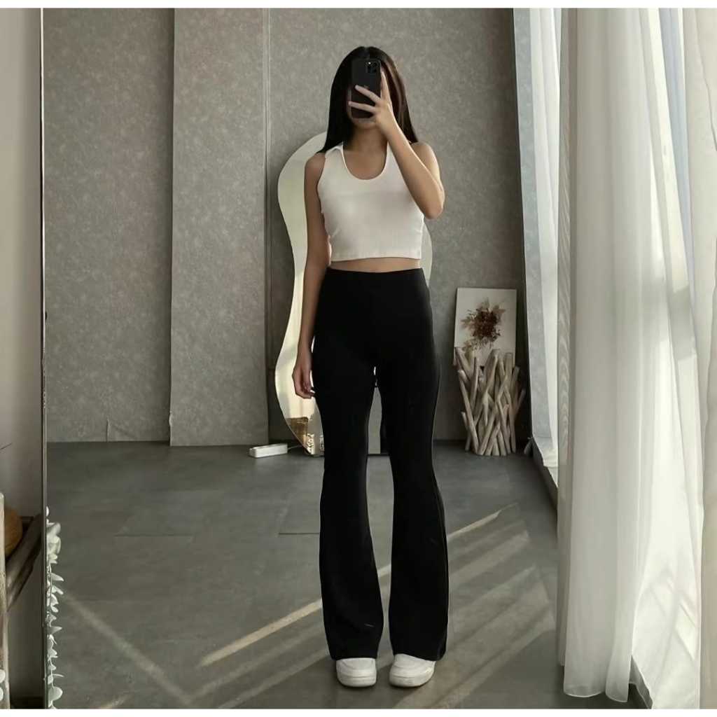 Vamscloth - Flare Pants - Highwaist Flare Pants - Celana Kulot Semi Cutbray Wanita - Celana Cutbray 