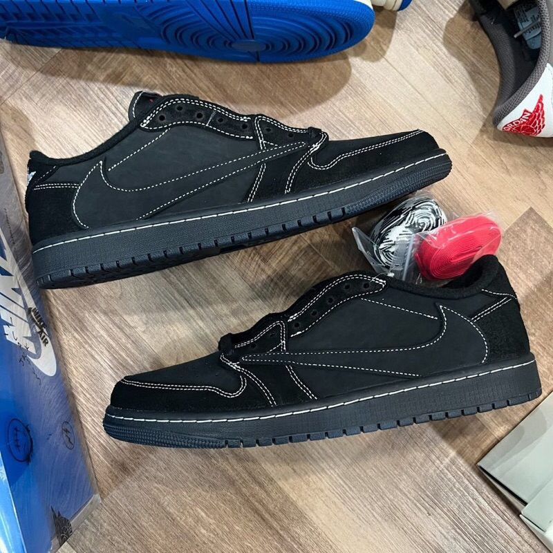 Travis Scott x Air Jordan 1 Retro Low OG SP Black Phantom ORIGINAL