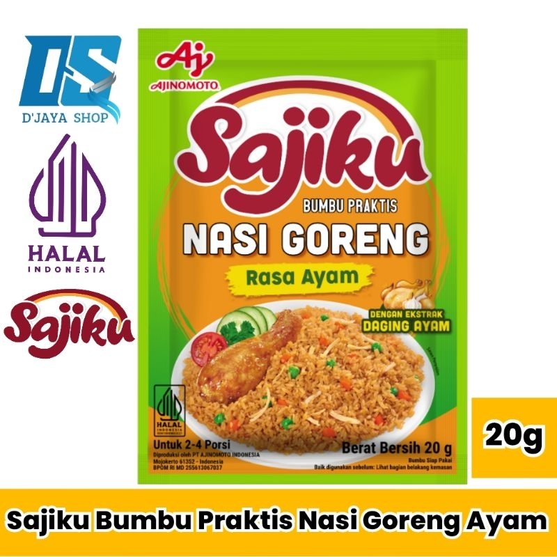 

Sajiku Bumbu Praktis Nasi Goreng Ayam 20g