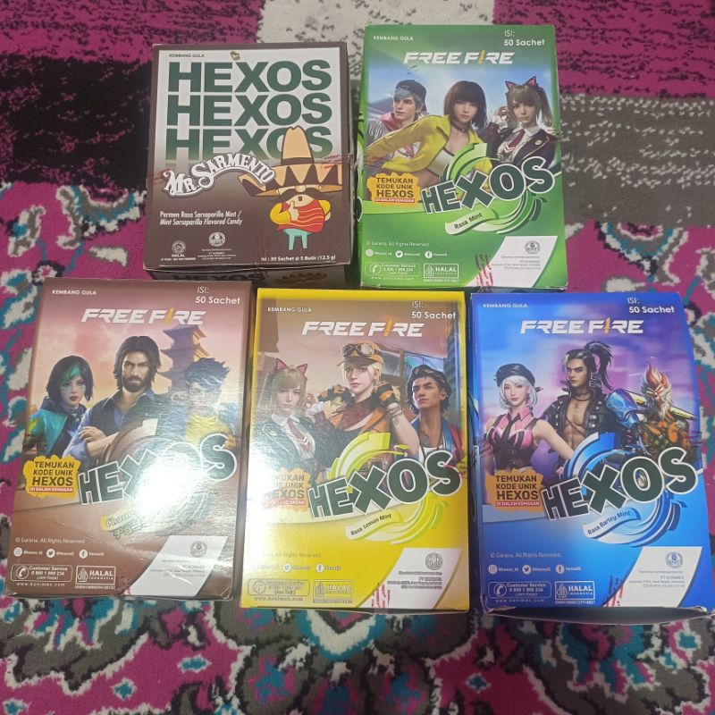 

permen Heksos 1 box isi 50 pcs