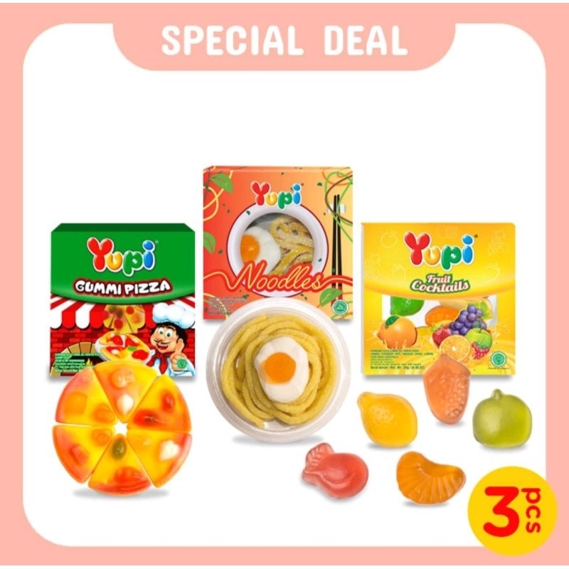 

YUPI Noodles Pizza & Fruit cocktail Special Deal