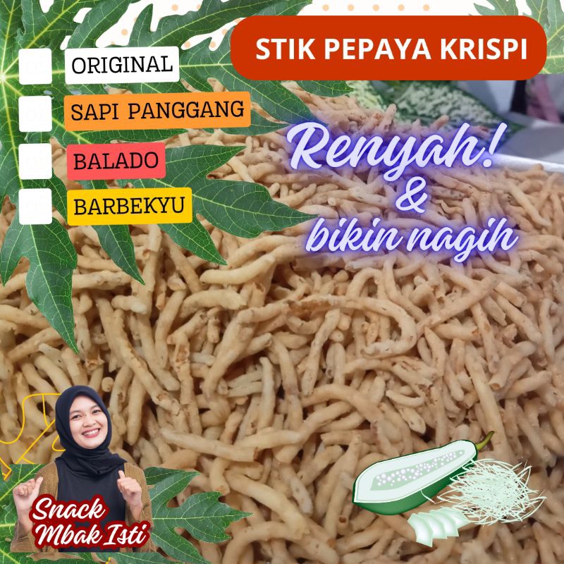 

stik pepaya muda Asli stik pepaya Krispi