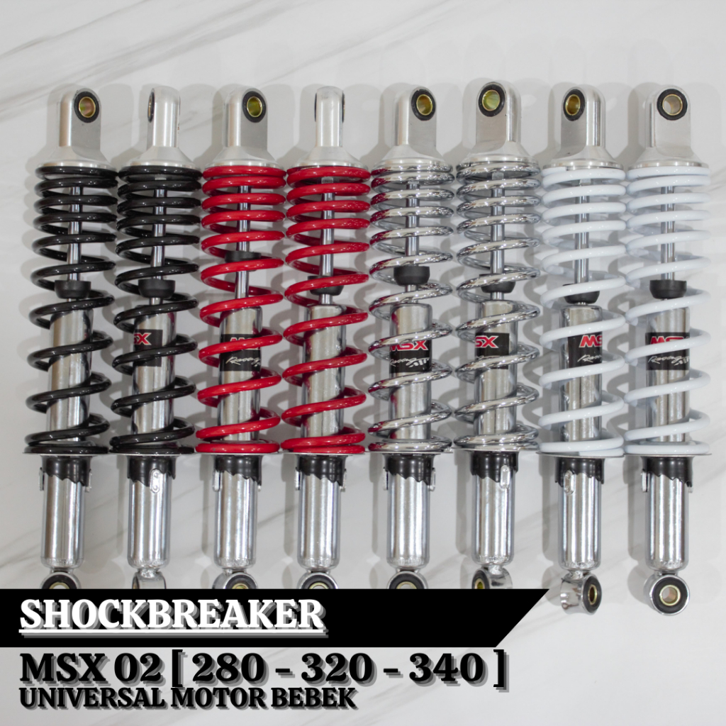 Shock Belakang Bebek MSX 02 Shockbreaker Motor Bebek Shock 280 320 340 Shock Belakang Motor Bebek