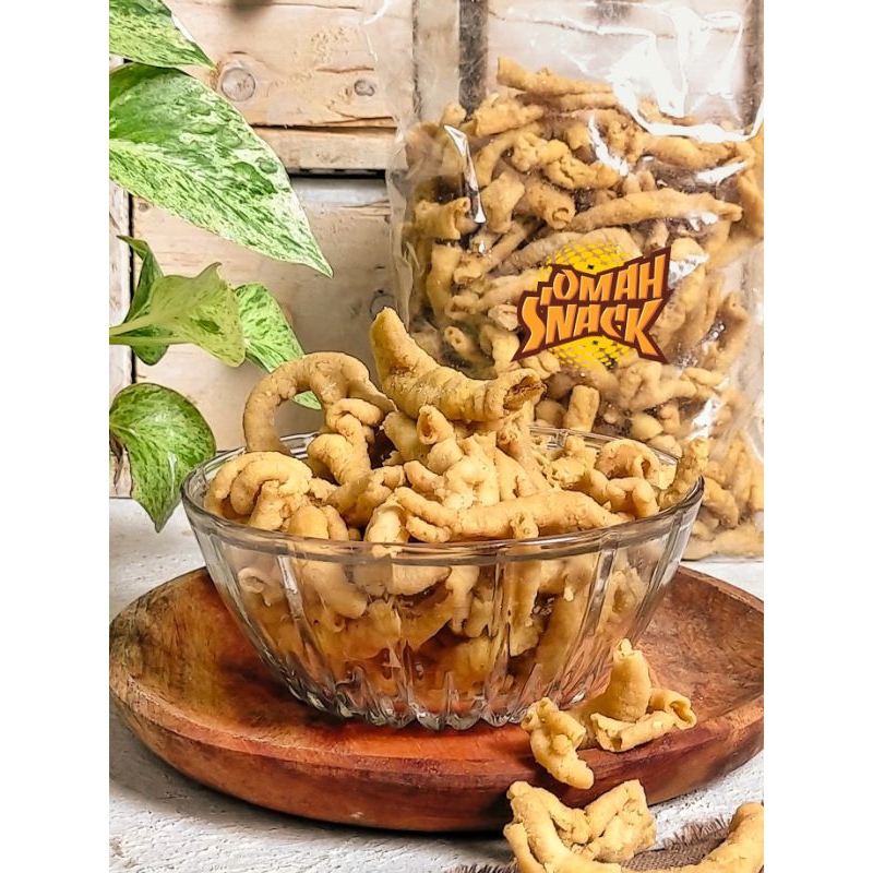 

Camilan Kripik usus ayam 250gram - siap makan