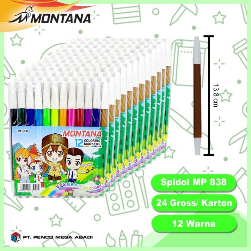 

SPIDOL 12 WARNA MURAH MONTANA