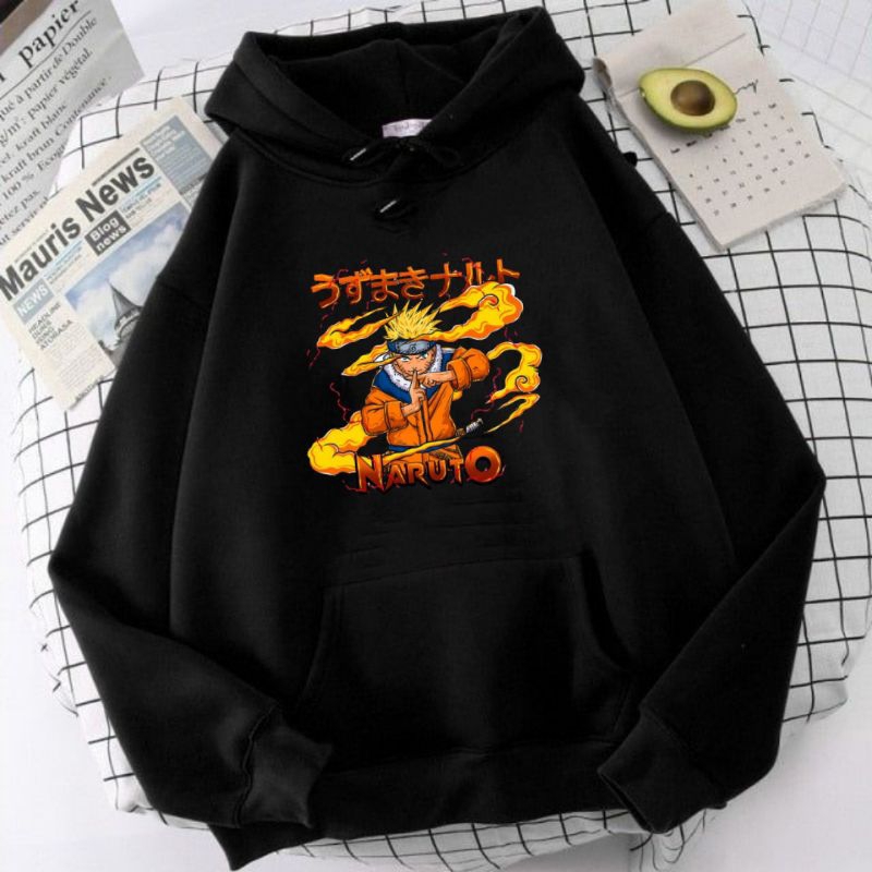 SWEATER HOODIE ANAK MOTIF ANIME NARUTO UNTUK UMUR 2-12 TAHUN