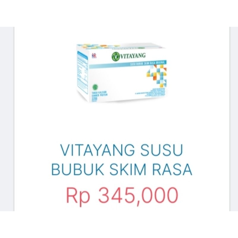 

VITAYANG SUSU SKIM COLOSTRUM 1BOX =15 SACHET