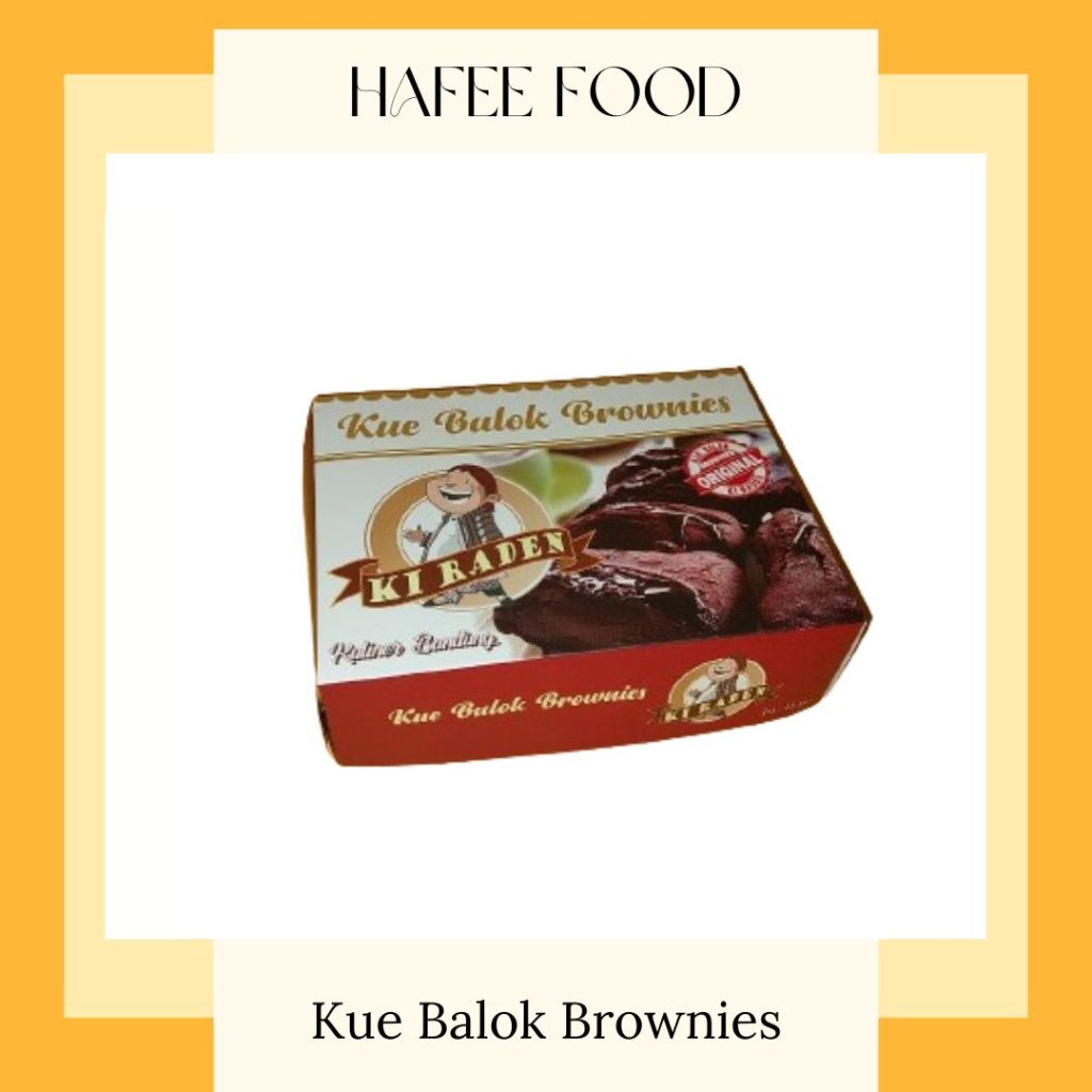 

Kue Balok Brownies Lumer Ki Raden Oleh-Oleh Bandung (dapat kirim instant bandung)