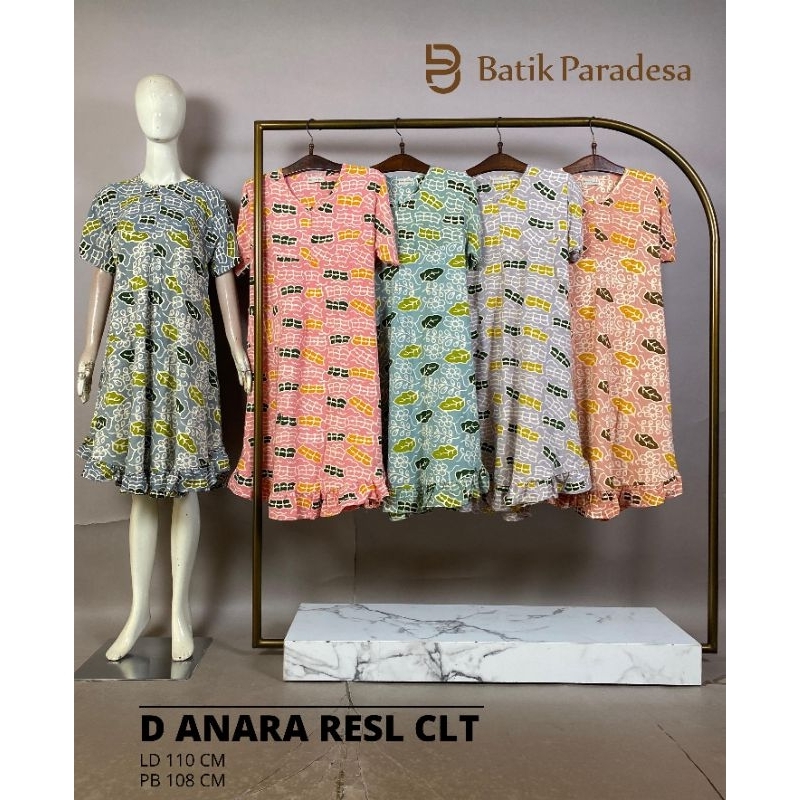 Daster Batik Pekalongan Daster Busui Daster Anara Resleting Colet Batik Paradesa by Batik Huza