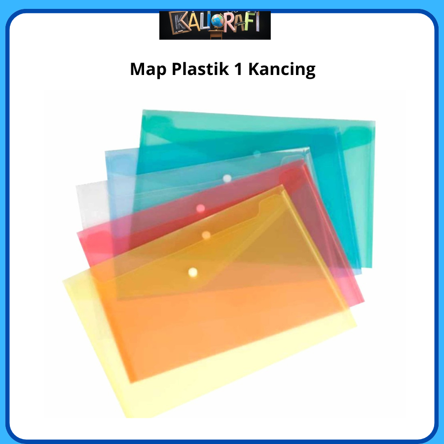 

Map Stopmap Plastik Satu Kancing Folio