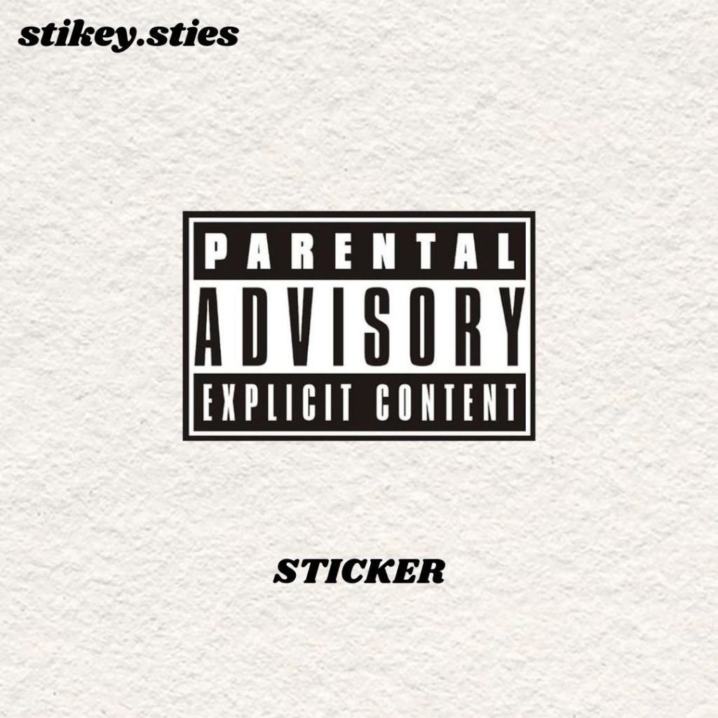 

STICKER PARENTAL ADVISORY AESTHETIC ANTI AIR VINYL / STIKER HELM LAPTOP HP MOTOR TUMBLR TAS KOPER