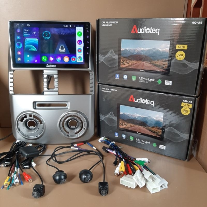 HEAD UNIT ANDROID RUSH / TERIOS 2011 - 2017 RAM 3 GB SUPORT 360 CAMERA ANDROID 9 INCH AUDIOTEQ CAR P