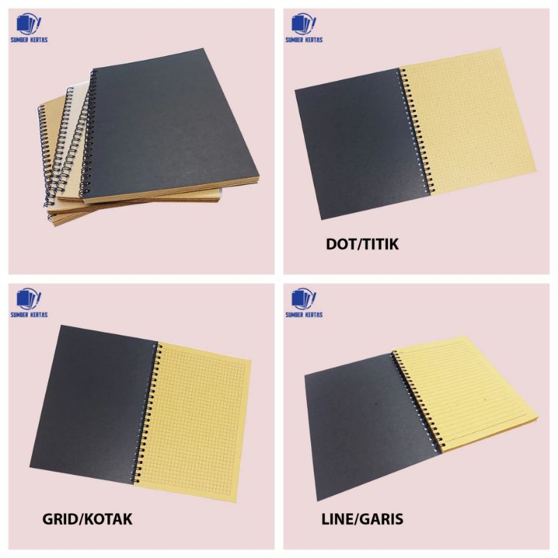 

NOTEBOOK A5 BROWNPAPER/BUKU CATATAN A5/JURNAL A5/BROWNPAPER/KERTAS/STATIONARY