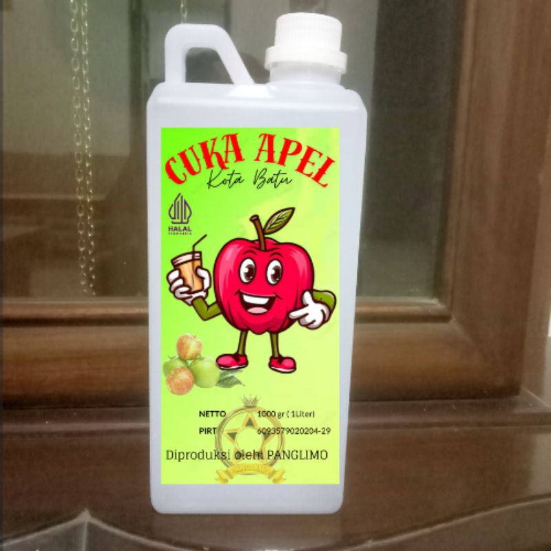 

Cuka apel asli kota batu 100%original 1000ml 1liter