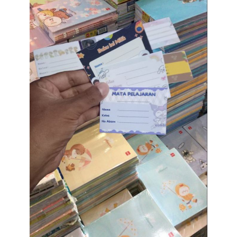 

stiker/namamatapelajaran/untukbuku