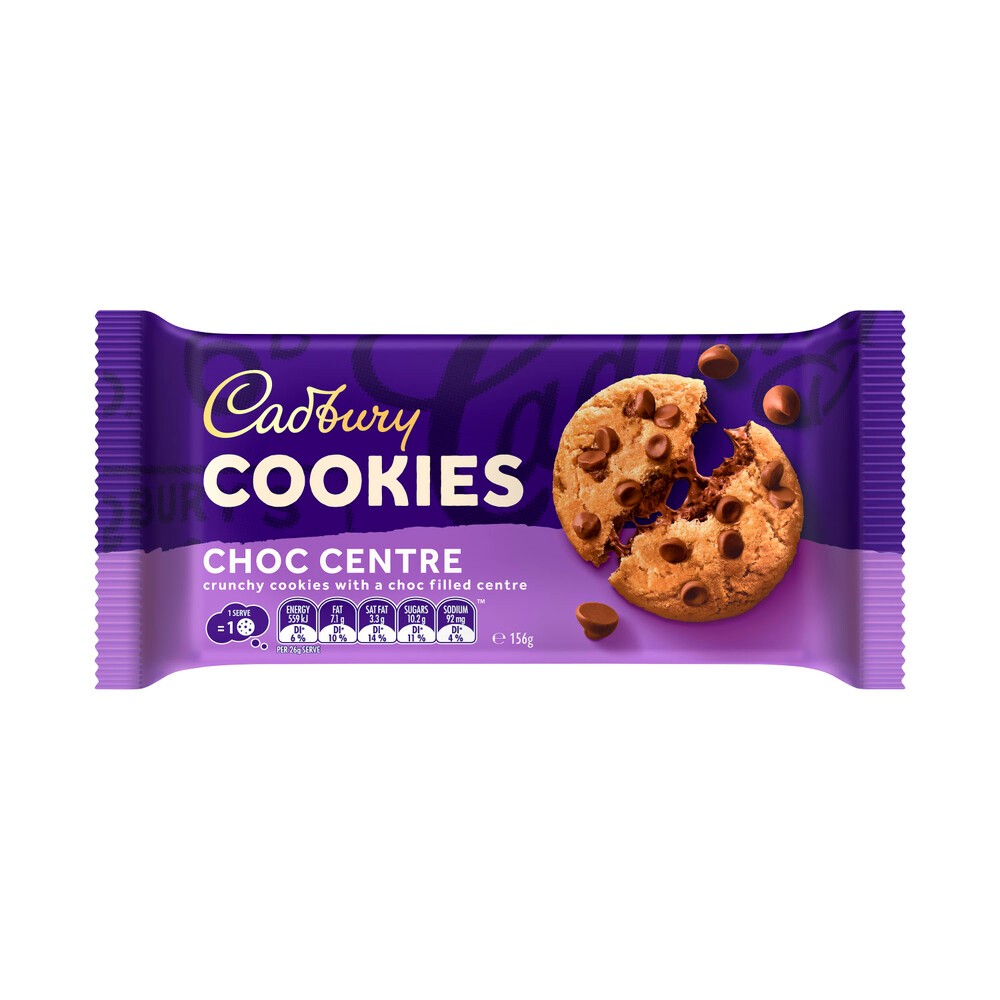 

Cadbury Choc Centre Cookies | 156g Australia