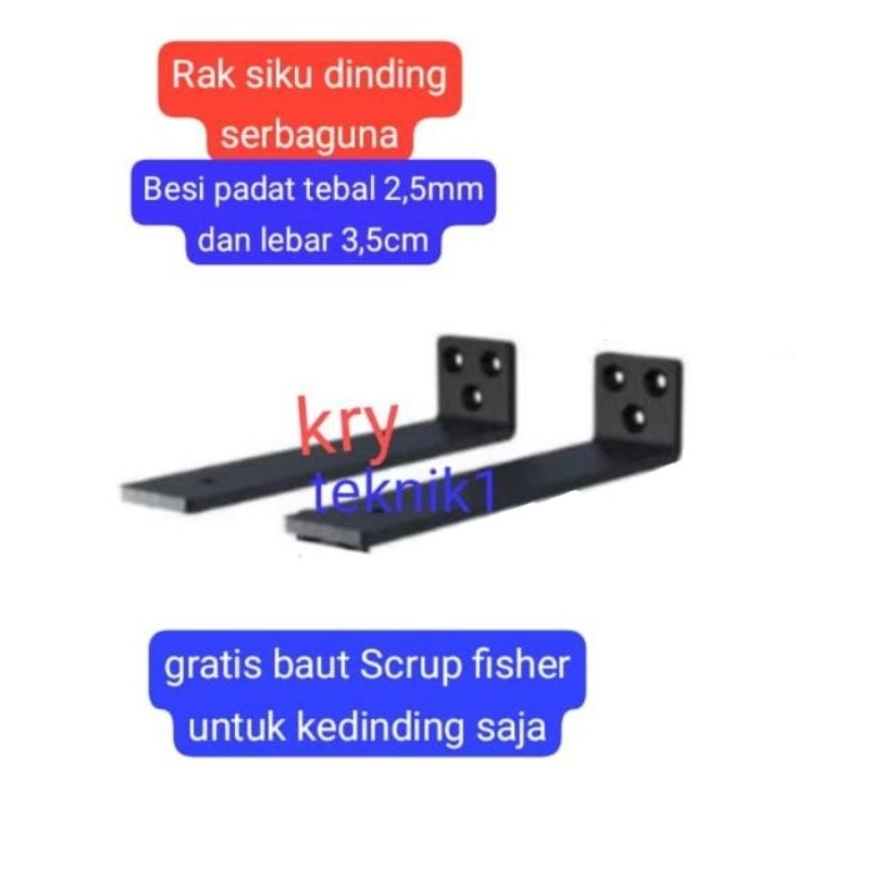 rak siku papan ambalan rak gantung tempel dinding besi siku papan ambalan rak gantung dinding rak si