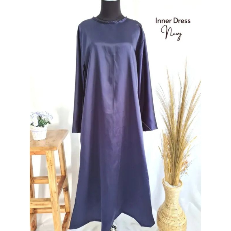 iner dress satin Velvet premium/daleman Outer kondangan wisuda modern