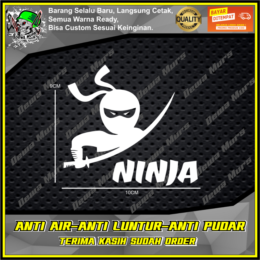 Cutting Sticker SI KECIL NINJA Sticker Cocok Buat Motor Dan Mobil