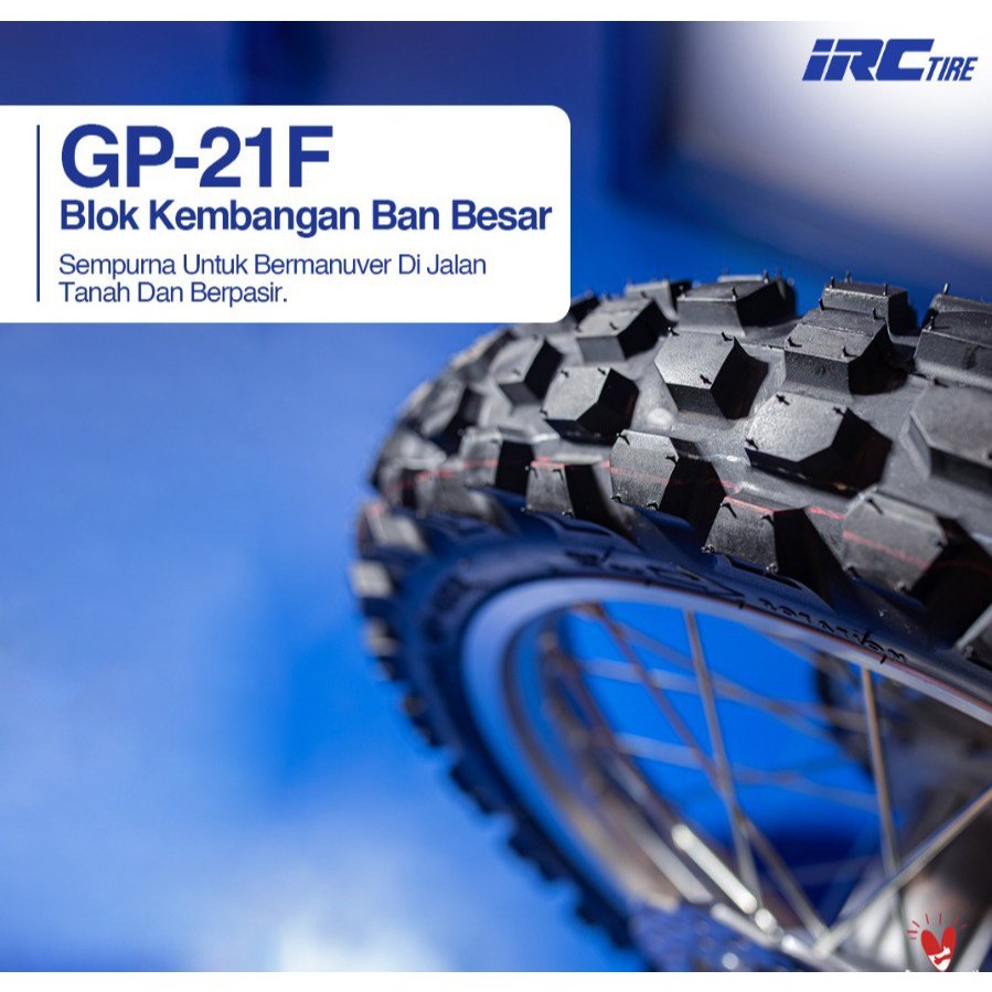 sni BAN IRC TUBETYPE 275-21 GP21F Ban Motor WR 155 , KLX / DEPAN / Ban Pacul all series