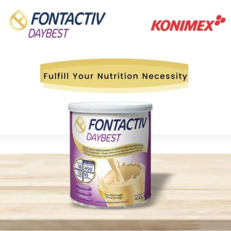 

FONTACTIV DAYBEST 400 GR Susu Nutrisi Tinggi Kalori Bumil & Pasien Diabetes Melitus (DM)