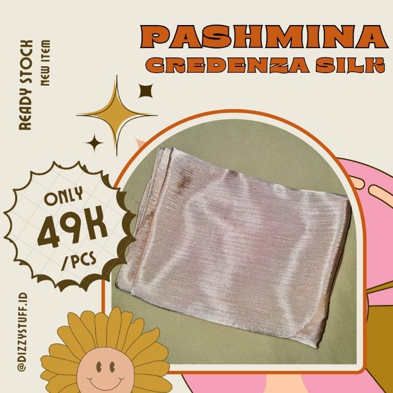 [READY] PASHMINA CREDENZA SILK LATTE ONLY