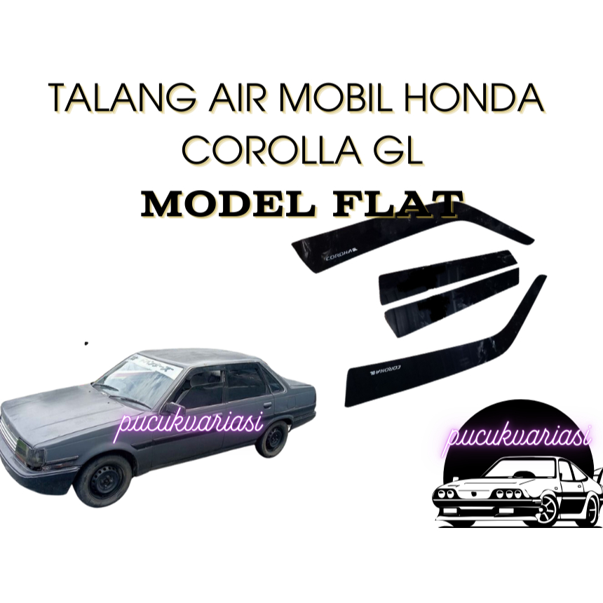 talang air mobil Toyota Corolla GL/SE salon THN 84-87 model flat