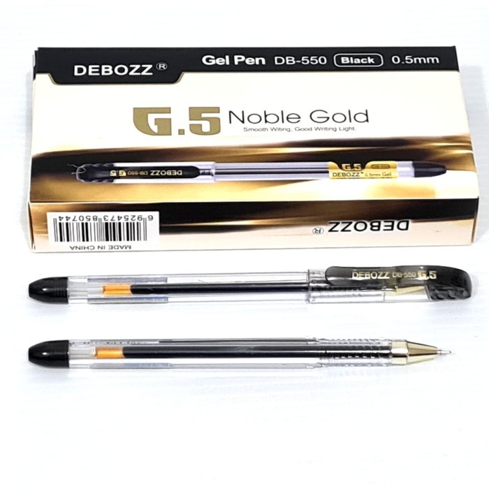 

[1 Kotak] Pulpen Debozz DB-550 Noble Gold (Bonus 1 Pcs Refill) / Gel Pen 0.5mm Debozz DB-550