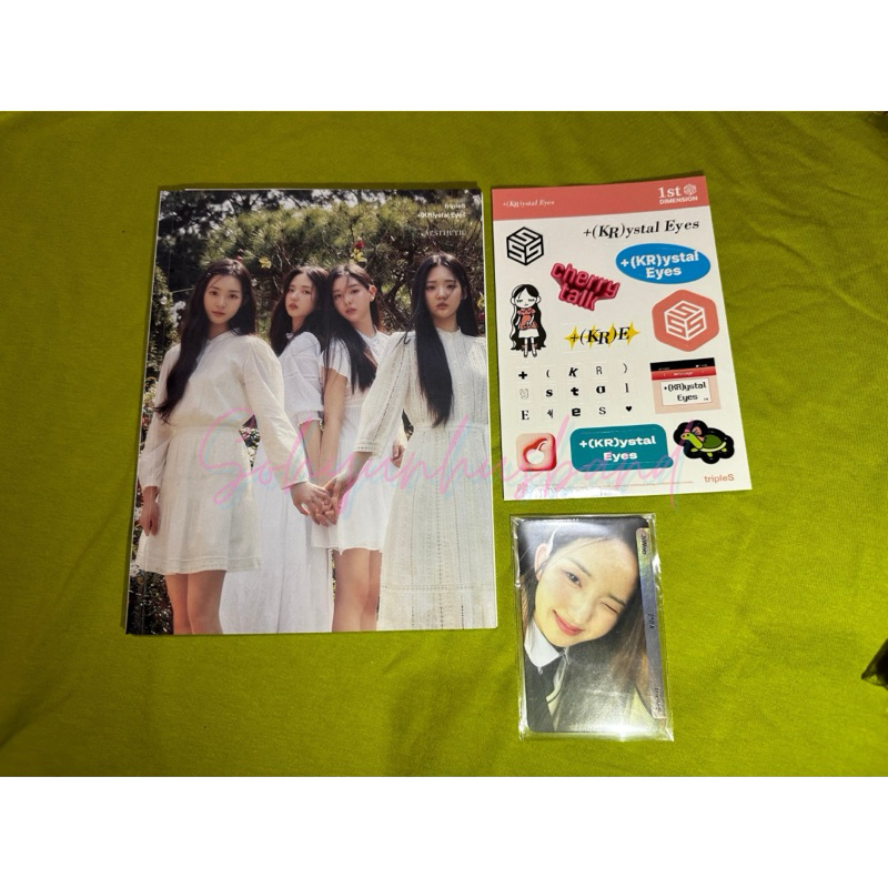Official Album tripleS Krystal Eyes + Jiwoo Objekt / Photocard No QR