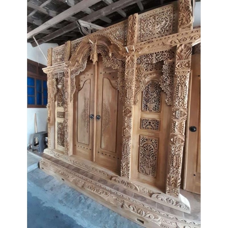 pintu gebyok jati Jepara | pintu gebyok ukir | 270x300