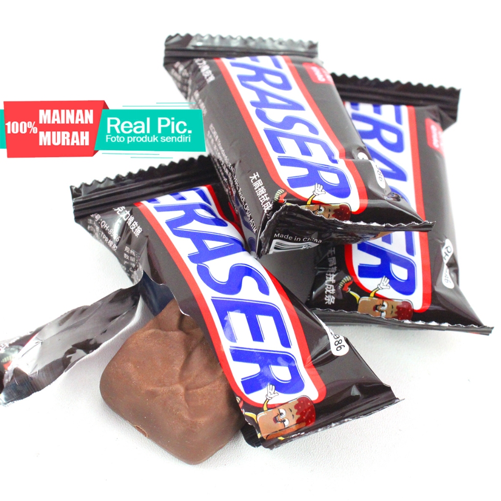 

MAINANKEI ATK PENGHAPUS BENTUK SNACK SNICKERS QH-8986 PENGHAPUS ANAK UNIK