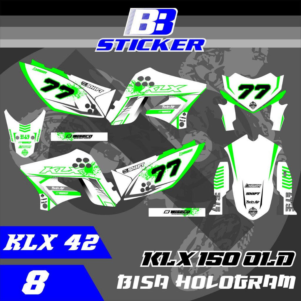 Striping KLX Lama Stiker KLX Lama KLX 150 SPAKBOR BELAKANG PENDEK  Klx 42