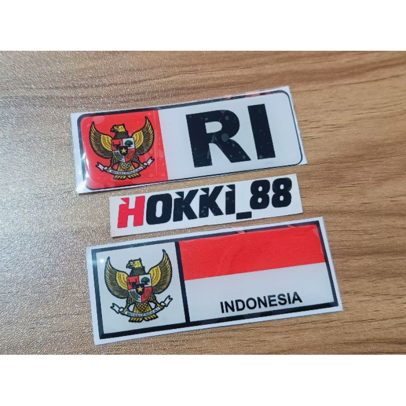 

Stiker timbul bendera Indonesia GARUDA RI