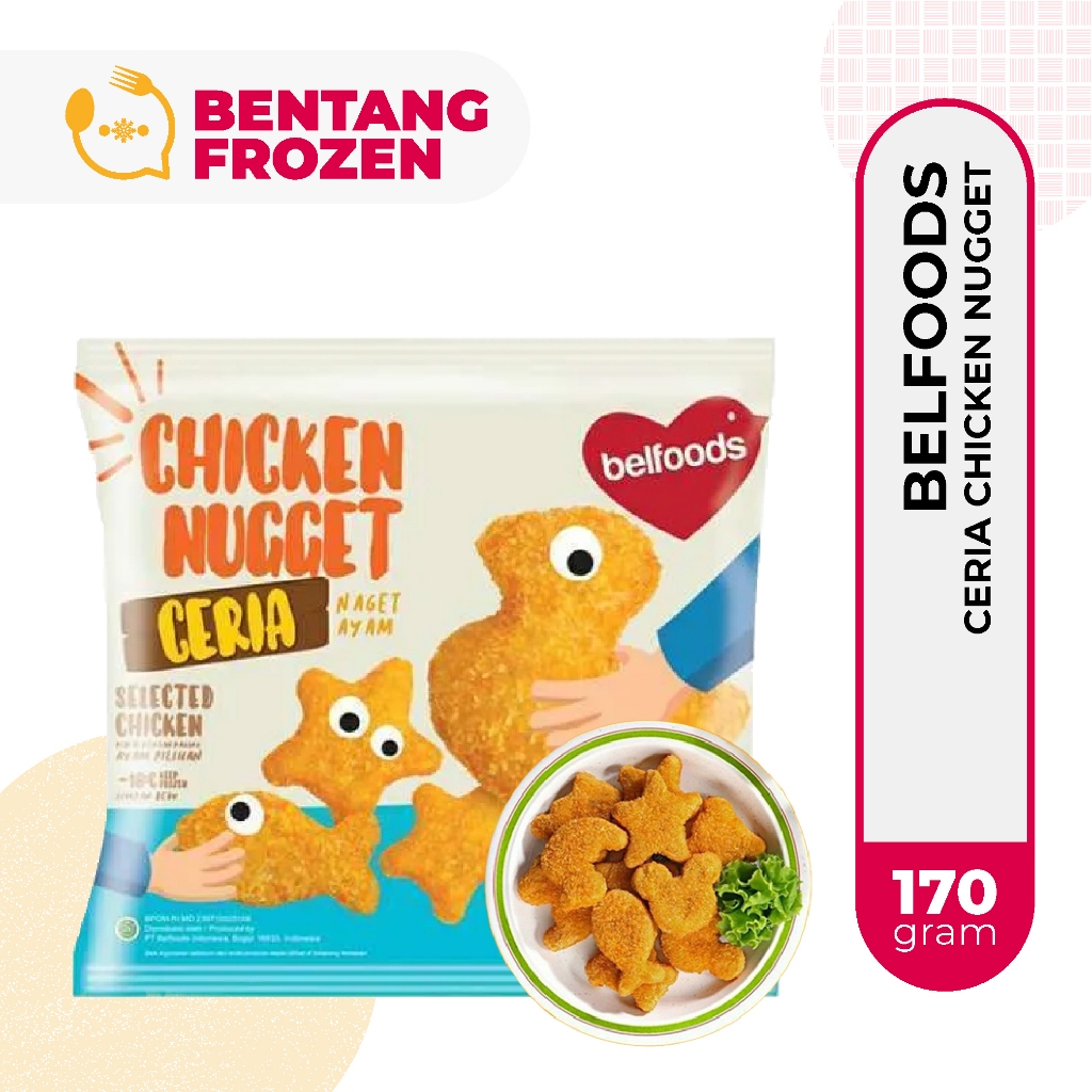 

Belfoods Nugget Ayam Ceria 170gr / Chicken Nugget