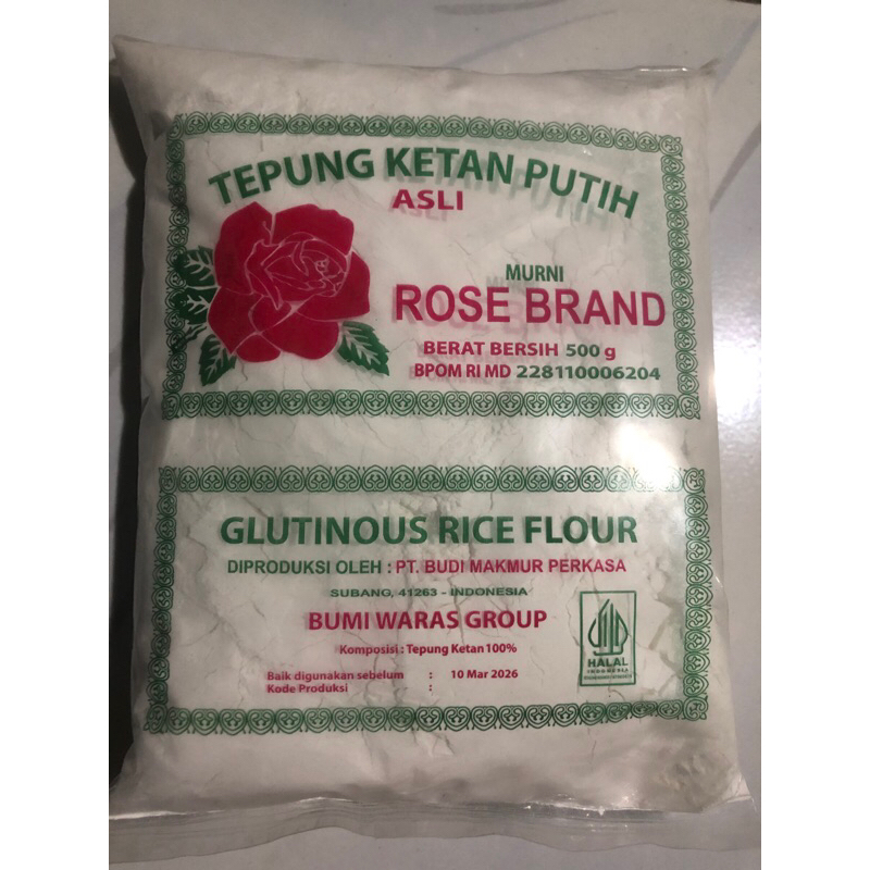 

Tepung Ketan Putih Rose Brand
