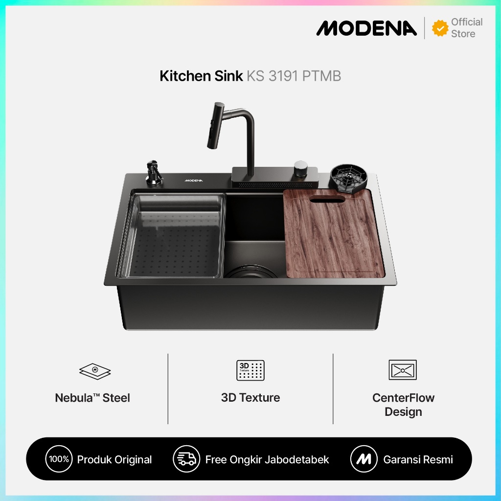 MODENA Kitchen Sink - KS 3191 PTMB