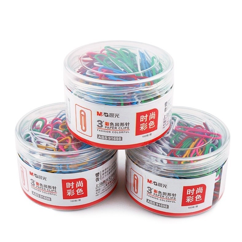 

M&G ABS91698 PAPER CLIPS NO.3 COLORFUL
