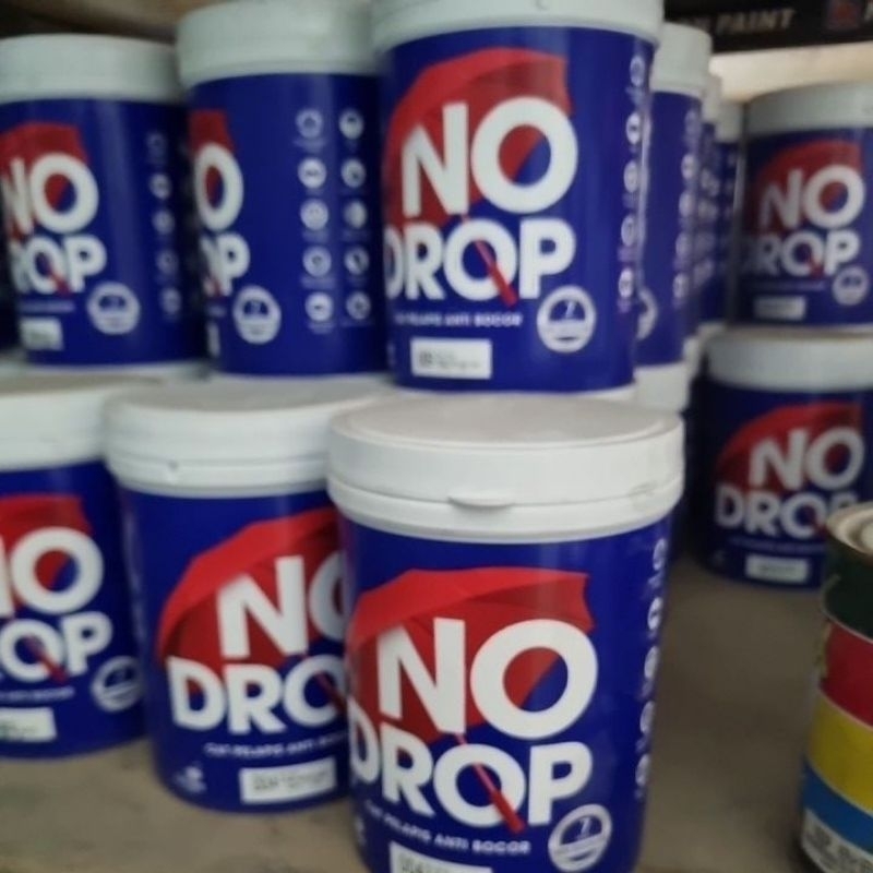 Cat NODROP anti bocor 1 kg (Ready stok)/Cat Tembok Waterproof Anti Bocor 1Kg