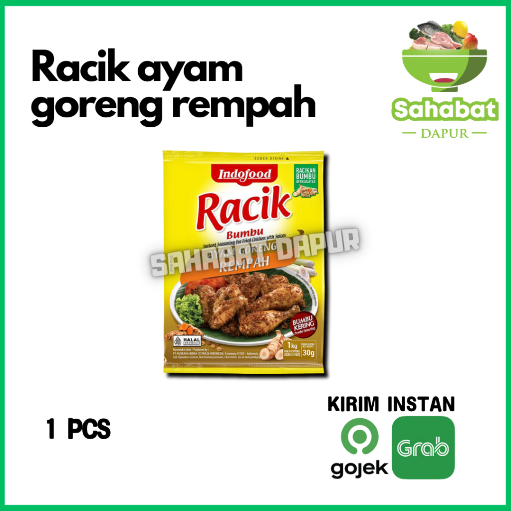 

Bumbu Racik Ayam Goreng Rempah 30 Gram - Sahabatdapur