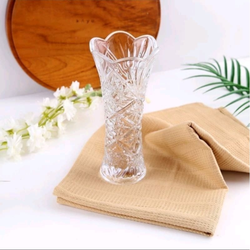 Vase bunga kristal KACA Cantik CAPODIMONTE /pasir kristal 100 gram