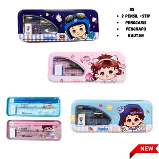 

Xiaolingjing Tempat kotak pensil anak laki laki perempuan yang lagi viral kaleng pensil paket alat tulis set karakter aeshtetic Bola Tiger dolpin unicorn 560 - 754