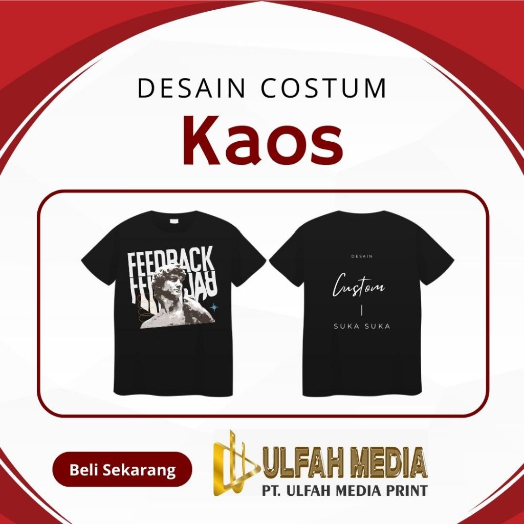 KAOS CUSTOM FEEDBACK HITAM