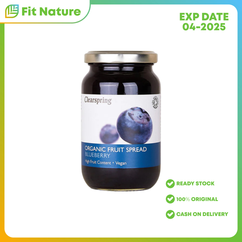 

Selai Buah Organik Clearspring Organic Blueberry Fruit Spread 280g