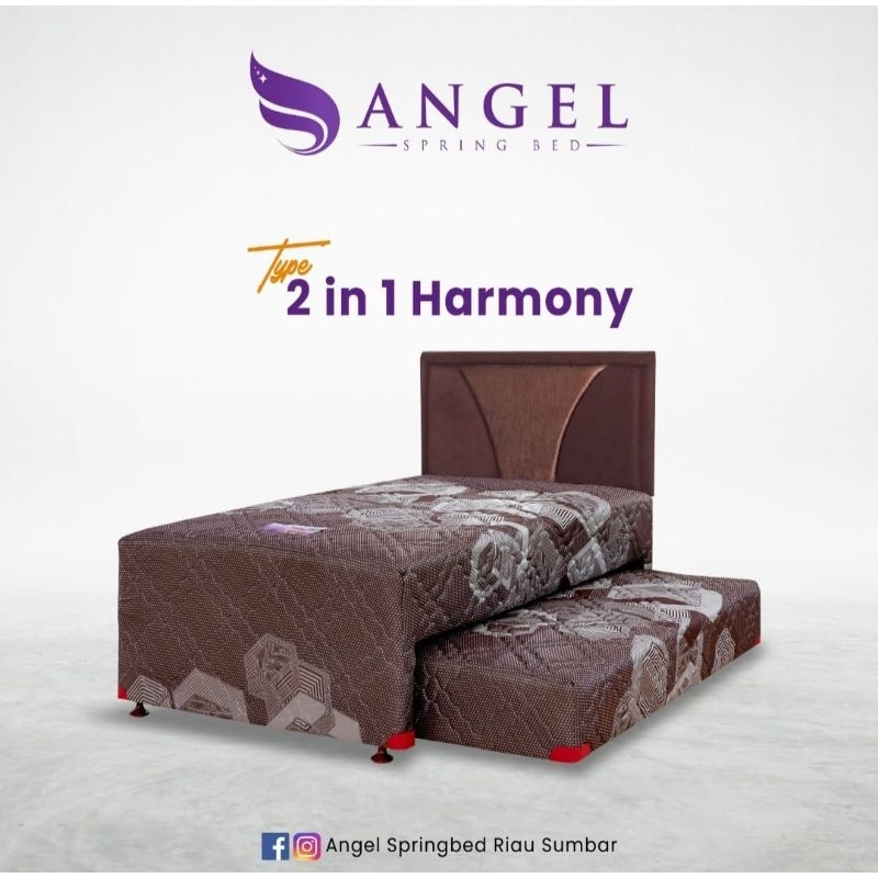 bed sorong 2 in 1 sorong kasur anak springbed Angel  120x200