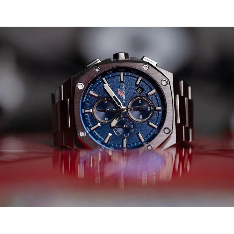 Chronoforce 5346G blue dial#Jam tangan pria Chronoforce 5346G blue dial#Man watch Chronoforce 5436G