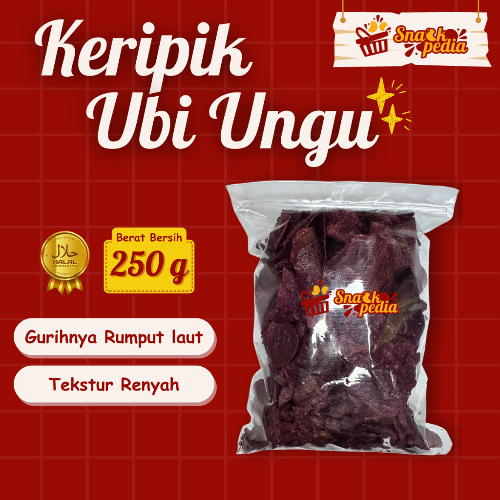 

KERIPIK UBI UNGU 250g [Snackpedia]