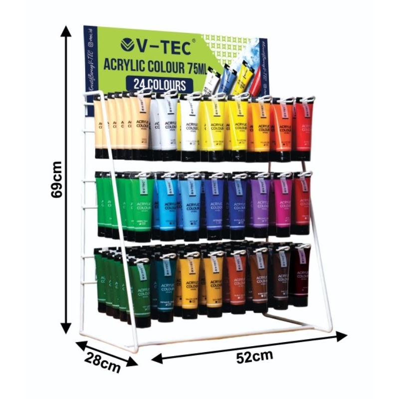 

Cat Akrilik Vtec 75ml / Acrylic Paint Tubes 75 ml V-Tec (1 Pcs)