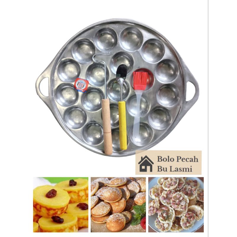 CETAKAN KUE LUMPUR MINI LUBANG 20 JUMBO / Cetakan Poffertjes / Cetakan Peyek Koin / Cetakan Kue Cubi