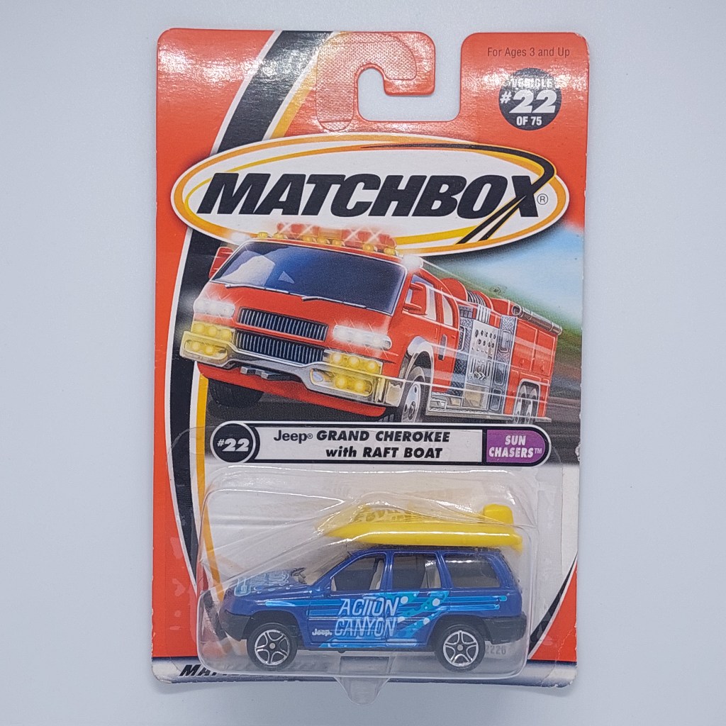 Matchbox Jeep Grand Cherokee with Raft Boat